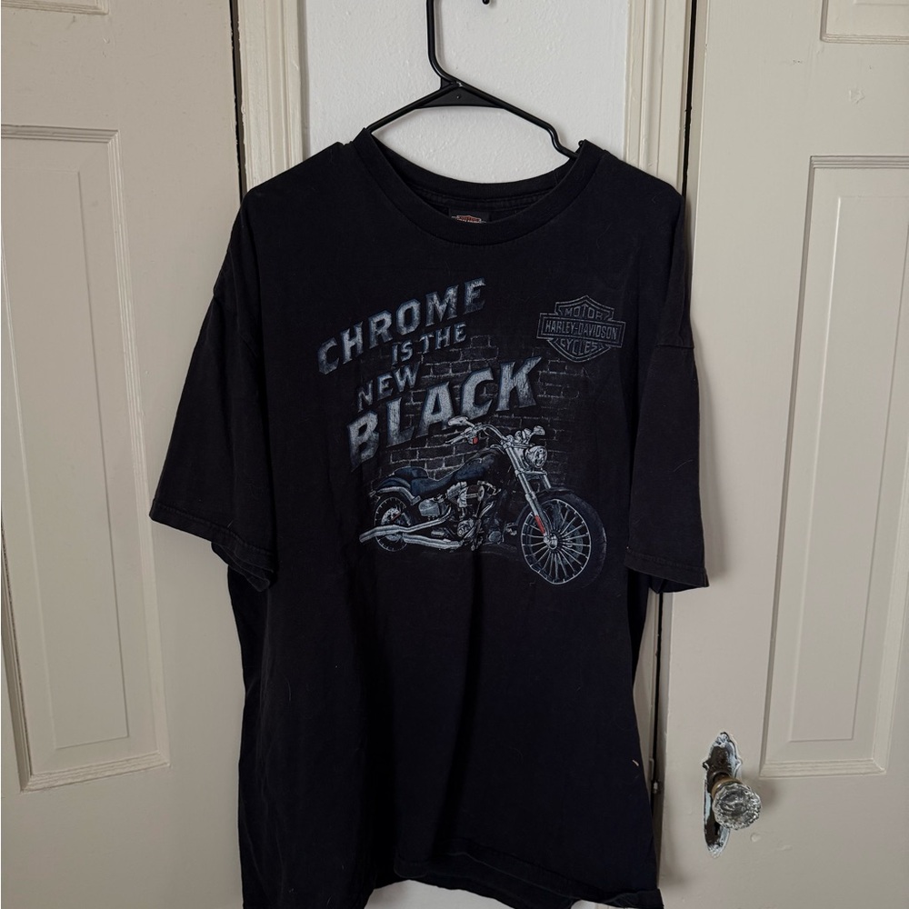 Harley-Davidson Black 'Chrome is the New Black' T-Shirt